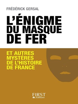 cover image of L'Enigme du masque de fer et autres mystères de l'histoire